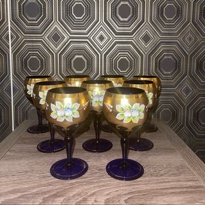 Czech Bohemia Crystal Egermann Wine Glasses